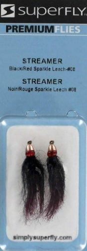 Superfy Streamer #08 Black/Red Sparkle Leach