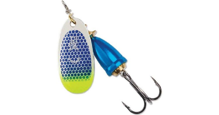Blue Fox Classic Vibrax #3 Blue/Chartreuse Tip UV Scale 1/4oz