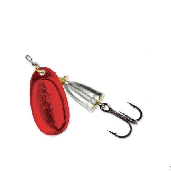 Blue Fox Classic Vibrax #4 Bleeding Silver 3/8oz