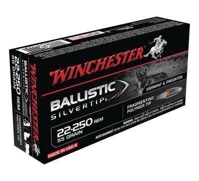 Winchester Ballistic Silvertip Varmit 22-250 Rem 55gr