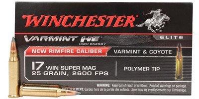 Winchester Varmint Elite HE 17WSM 25gr Polymer Tip