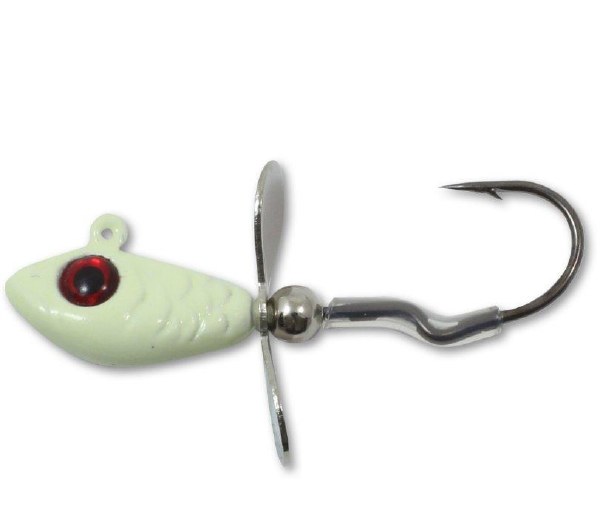 Northland Whistler Prop Jig 1/4oz Glow
