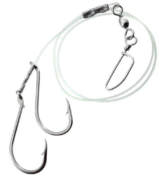 Gibbs Delta Halibut Rig Mono 10/0 Single Hook 8/0 Treble