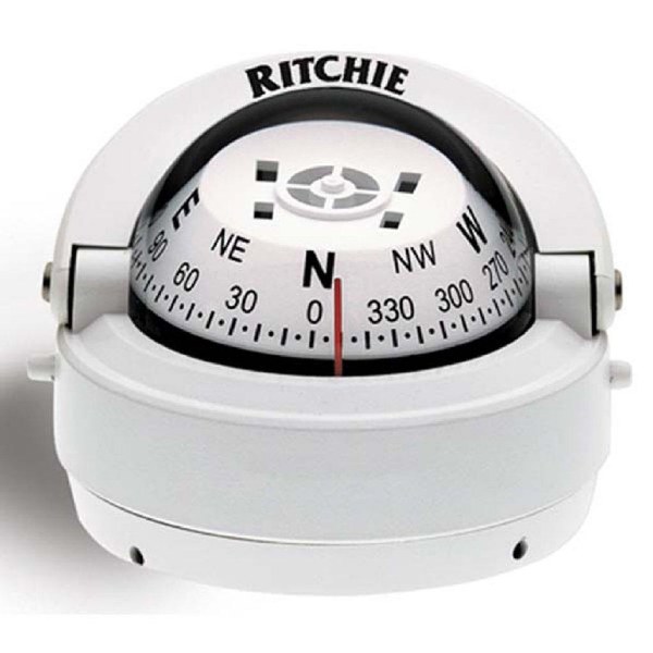 Ritchie Explorer Compass S-53W White Surface Mount