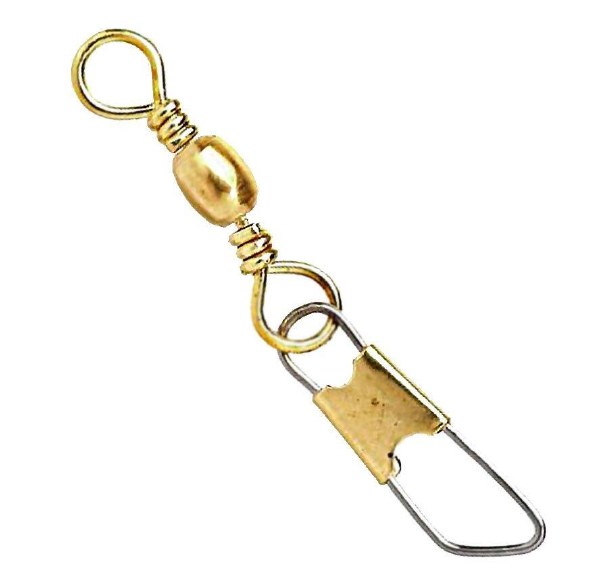 Angler Tackle F125-1/0 Barrel/Snap Swivel #1/0 Brass