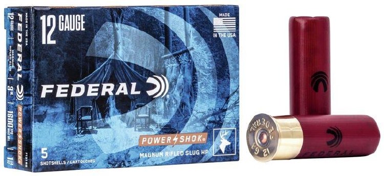 Federal Power Shok 12Ga 3" Slug 1 1/4oz Rifled