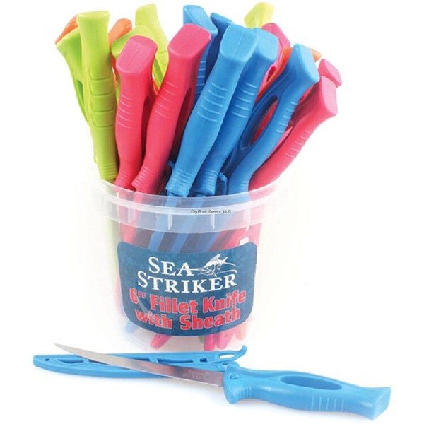 Sea Striker Fillet Knife 6" Assorted Colour