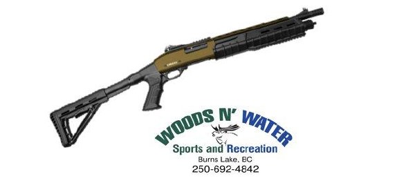 Canuck Commander 12ga Pump Bronze 14"bbl  2.75"/3"Chamber  4+1 Tube