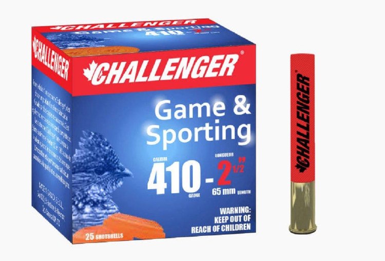Challenger .410 cal 2.5"Game Load #4 Lead