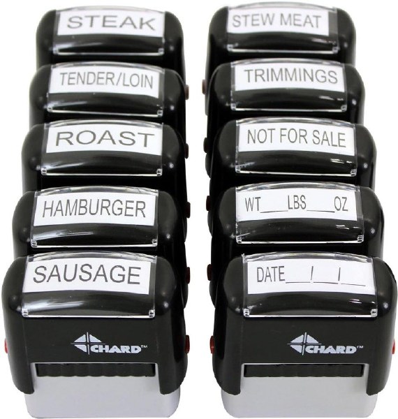 Chard Game Processing Stamp Set 10pc