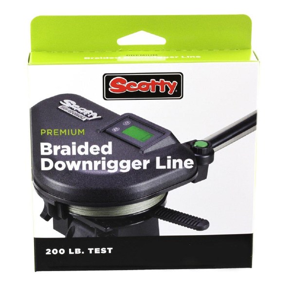 Scotty 2701 Braided Downrigger Line 200lb 300ft Green