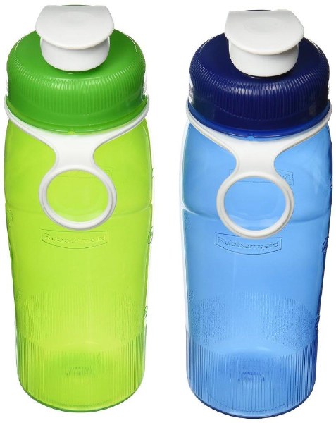Rubbermaid Chug 20oz Bottle Green/Blue 2pk