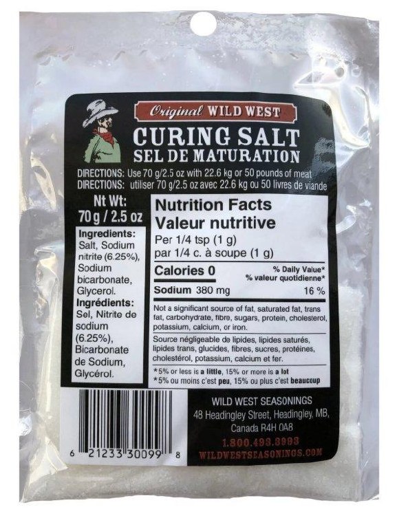 Original Wild West Curing Salt 30099 2.5oz/70g