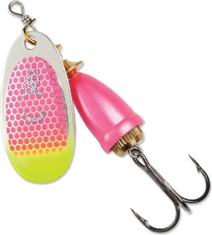 Blue Fox Classic Vibrax #3 Pink Scale Chartreuse Tip UV 1/4oz
