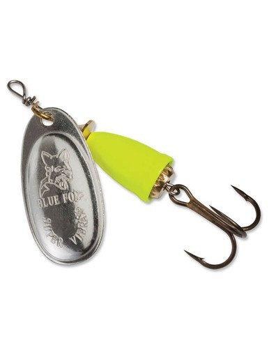 Blue Fox Classic Vibrax #3 Silver/Flo Yellow 1/4oz