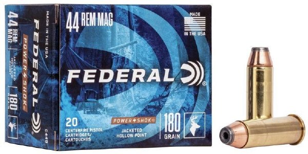 Federal 44 Rem Mag 180gr Jacketed Hollow Point