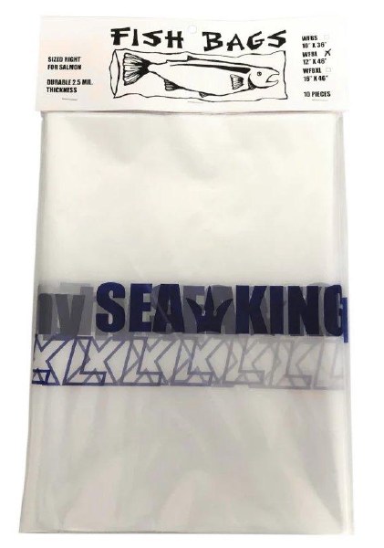 Trophy XL Fish Bags Clear 12 x 46 Packaged 10's
