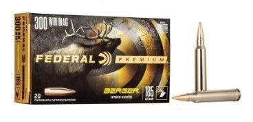 Federal Premium 300 Win Mag Berger Hybrid 185gr