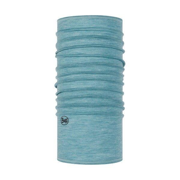 Buff Merino Wool Lightweight Solid Pool Blue