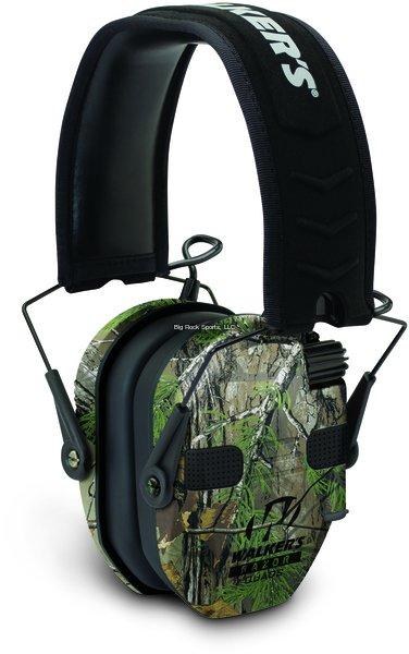 Walker's Razor Quad Electronic Muffs Camo 23DB