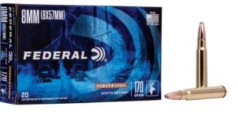 Federal Power Shok 8mm (8x57mm) 170gr Jacketed Soft Point