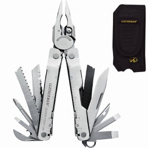 Leatherman SuperTool 300 Stainless Steel w/Black Leather Case 831148