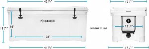 Additional picture of Calcutta Renegade Cooler 125lt White CCG2-125