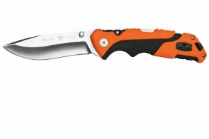 Buck Knife Pursuit Pro Folder Black/Orange Rubberized Handle w/Sheath