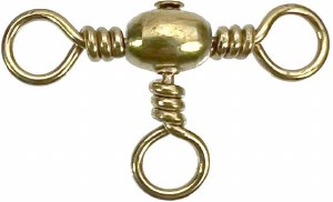 Angler Tackle F131-4 Brass Crossline Swivel Size 4