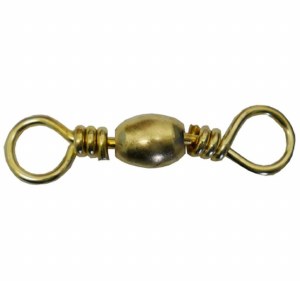 Angler Tackle F129-9 Brass Barrel Swivel 9 12pcs