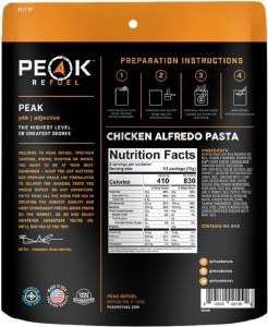 Additional picture of Peak 2 Refuel Chicken Alfredo Pasta 140.8g 2 Portion