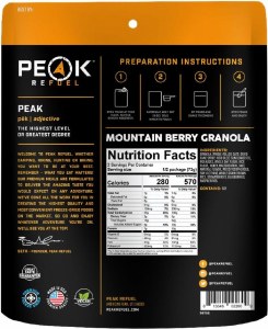 Additional picture of Peak 2 Refuel Mountain Berry Granola 144g 2 Portions