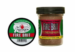 Pautzke Fire Bait Glitter Trout Bait 1.5oz Feed Pellet Brown