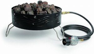 Stansport Propane Firepit with Lava Rocks 65,000 BTU