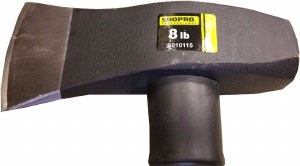 Additional picture of Shop Pro Splitting Maul 35.5" 8lb Fiberglass Handle Black Yellow