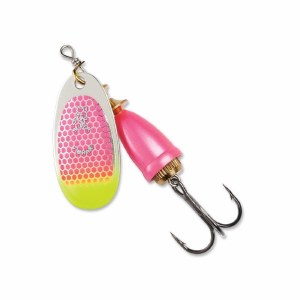 Blue Fox Classic Vibrax #2  Pink Scale Chartreuse Tip UV 3/16oz