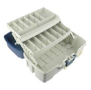 Additional picture of Plano 620206 Tackle Box 2 Tray Blue White
