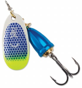 Blue Fox Classic Vibrax #4 Blue Scale Chartreuse Tip UV 3/8oz