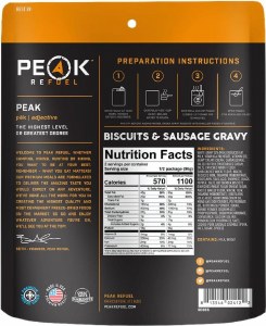 Additional picture of Peak 2 Refuel Biscuits and Sausage Gravy 2 Portion