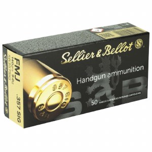 Sellier & Bellot 357 Sig 140gr FMJ 50 Rounds