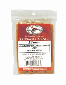 Additional picture of Hi Mountain 21mm Mahogany Collagen Breakfast Sausage Casings