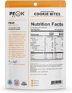 Additional picture of Peak 2 Refuel Cookie Bites Peanut Butter Chocolate Chip