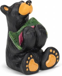 Bearfoots Bear Cub w/Fish Mini Figurine