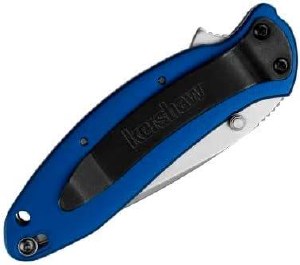 Additional picture of Kershaw Scallion Everyday Assisted Folder Navy Blue
