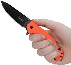 Additional picture of Kershaw Barricade Folding Emergency Rescue Knife Coral