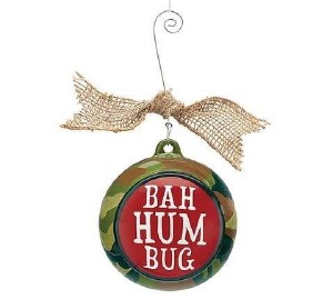 Burton Ornament Camo Ball Bah Hum Bug