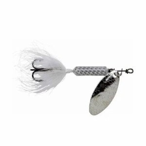 Yakima Wordens Rooster Tail Dressed 3/8oz Black Pearl