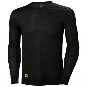 Helly Hansen Lifa Crewneck 75105 Black Small