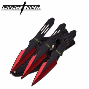 Perfect Point Throwing Knives - Red