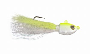 Berkley Fusion Bucktail Jig 3/8oz White Chartreuse